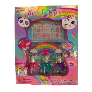 NEW - Hot Focus Scented Nail Delight – Caticorn Nail Art Kit Kids